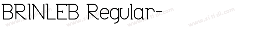 BRINLEB Regular字体转换
